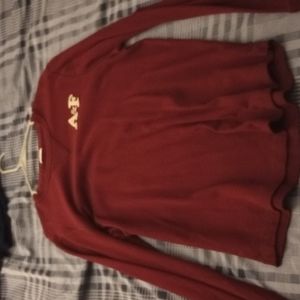Abercrombie mens burgundy long sleeve, light sweaterish